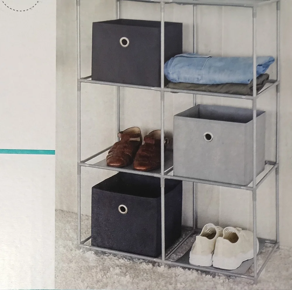 Set of Two Six Cubic Cube Storage Racks